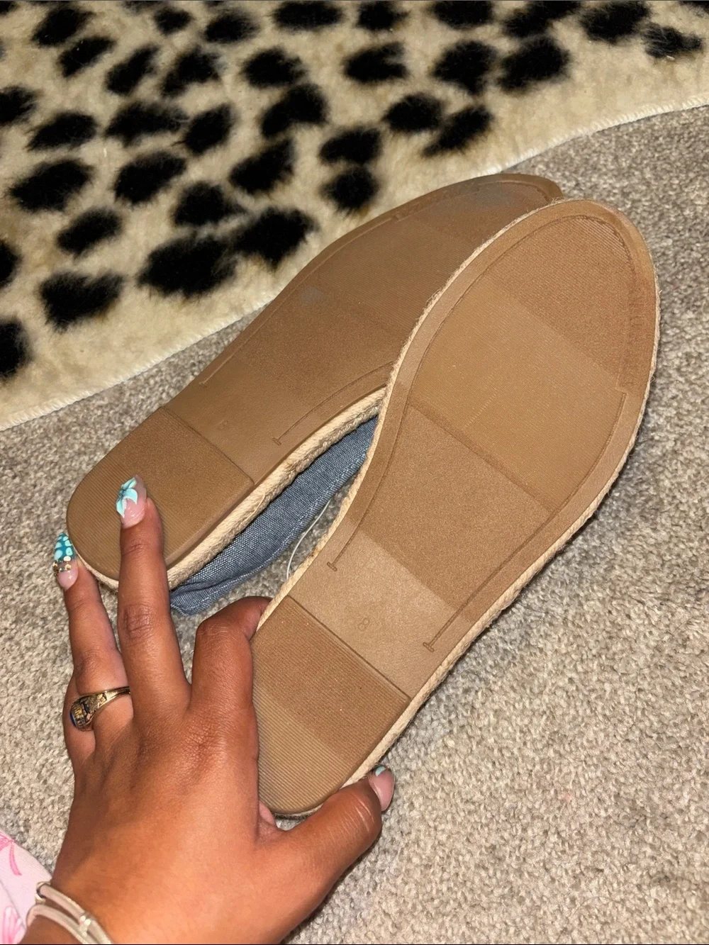 Old Navy Denim Blue Espadrille Slip-Ons